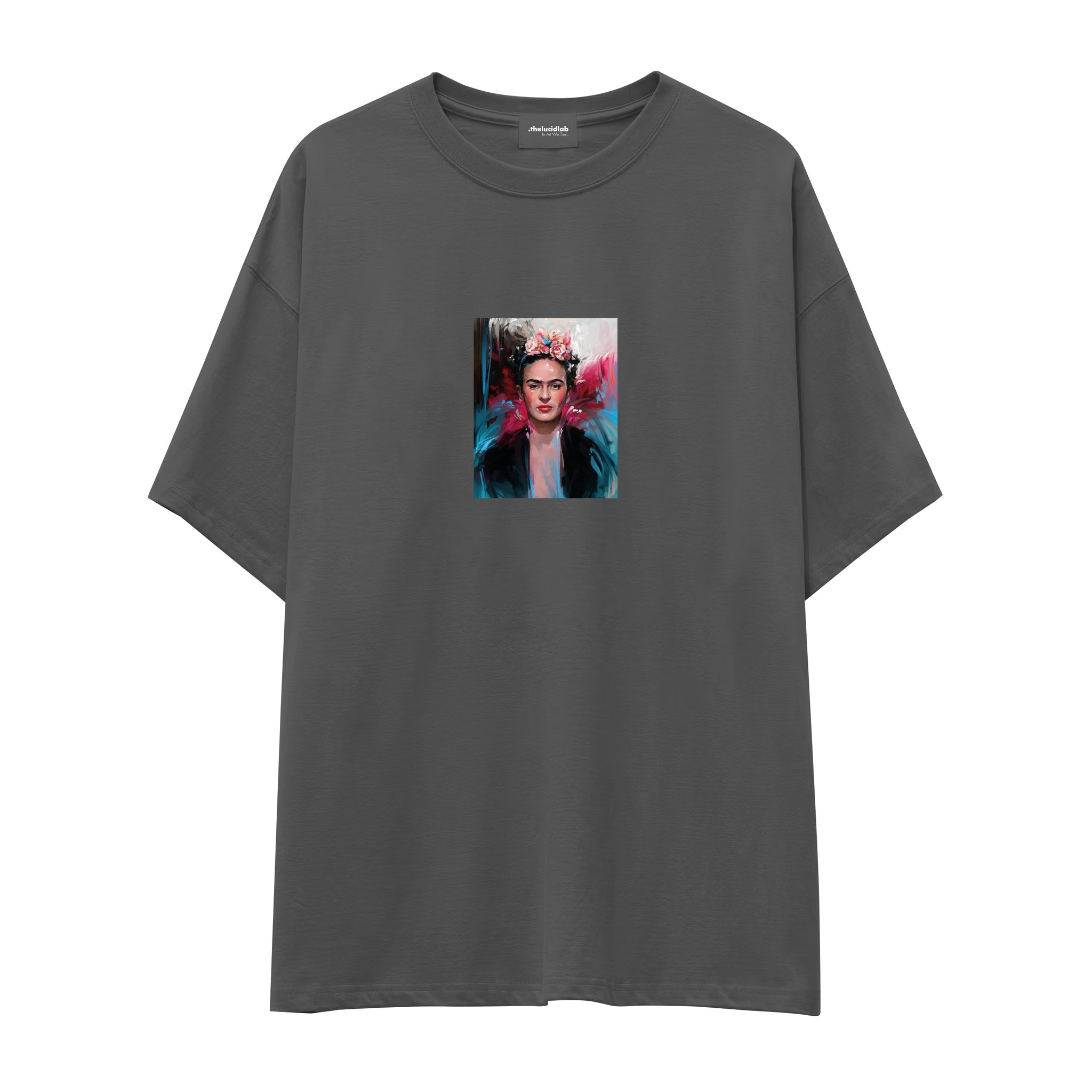 Frida Oversize Tişört – Antrasit