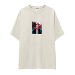 Frida Oversize Tişört – Ekru