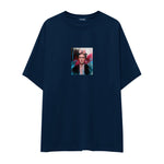 Frida Oversize Tişört – Lacivert