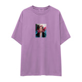 Frida Oversize Tişört – Lila