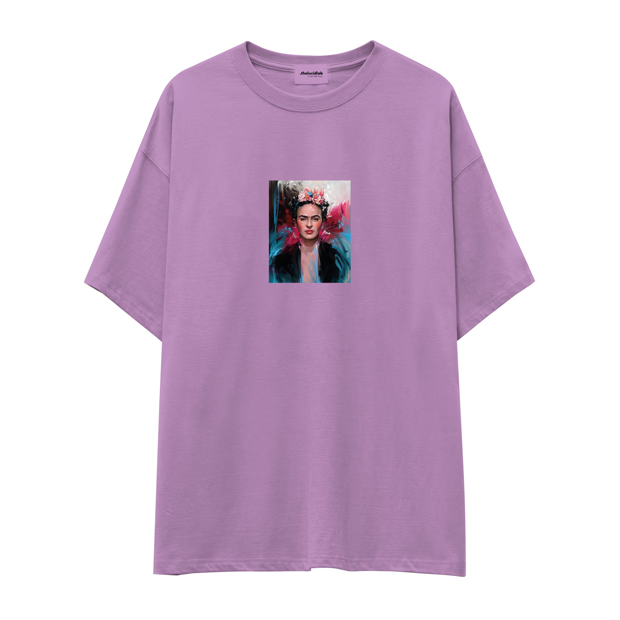 Frida Oversize Tişört – Lila