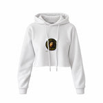 Medusa Crop Hoodie – Beyaz