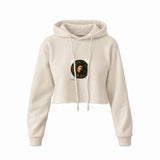 Medusa Crop Hoodie – Krem