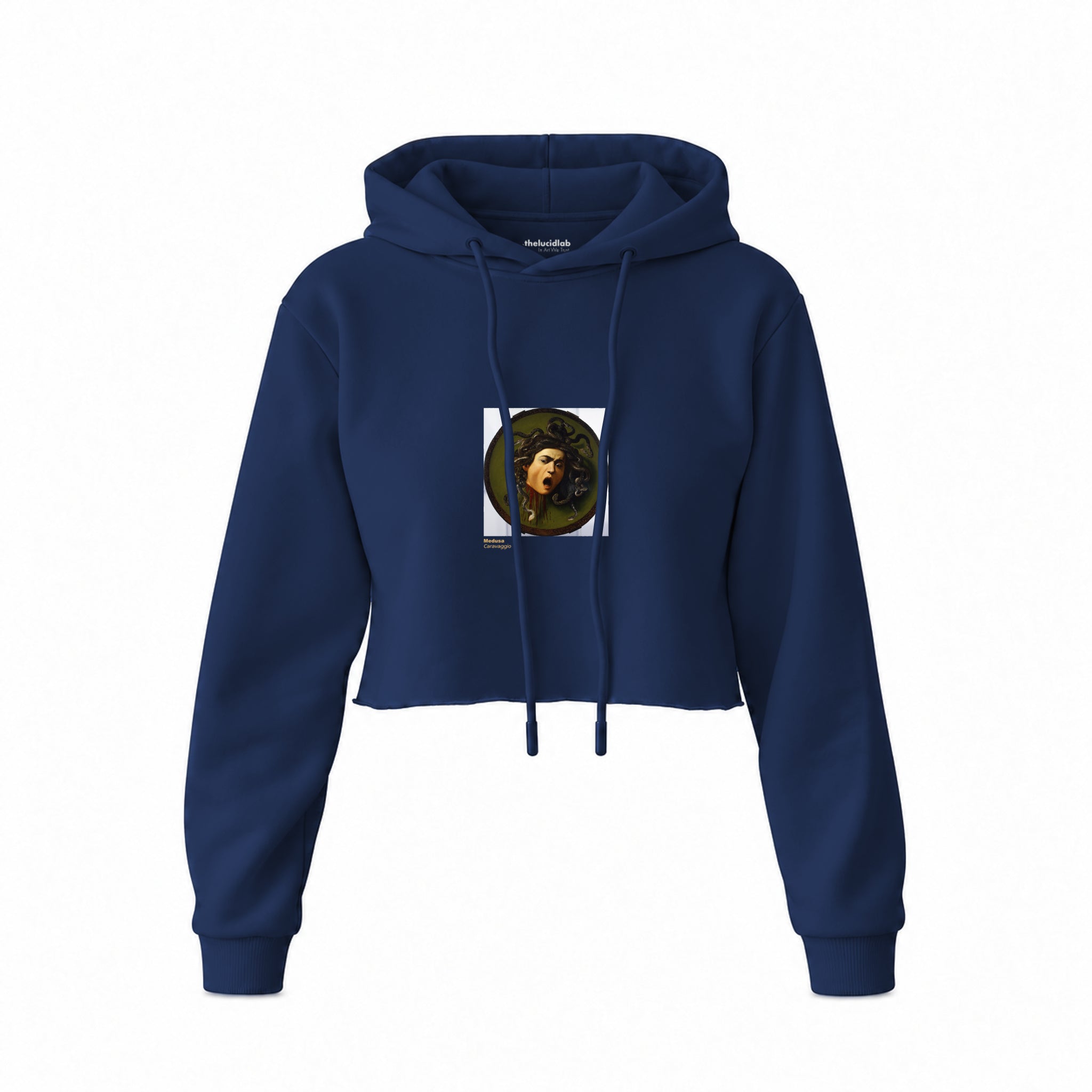 Medusa Crop Hoodie – Lacivert