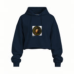 Medusa Oversize Crop Hoodie – Lacivert