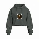 Medusa Oversize Crop Hoodie – Antrasit