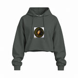 Medusa Oversize Crop Hoodie – Antrasit