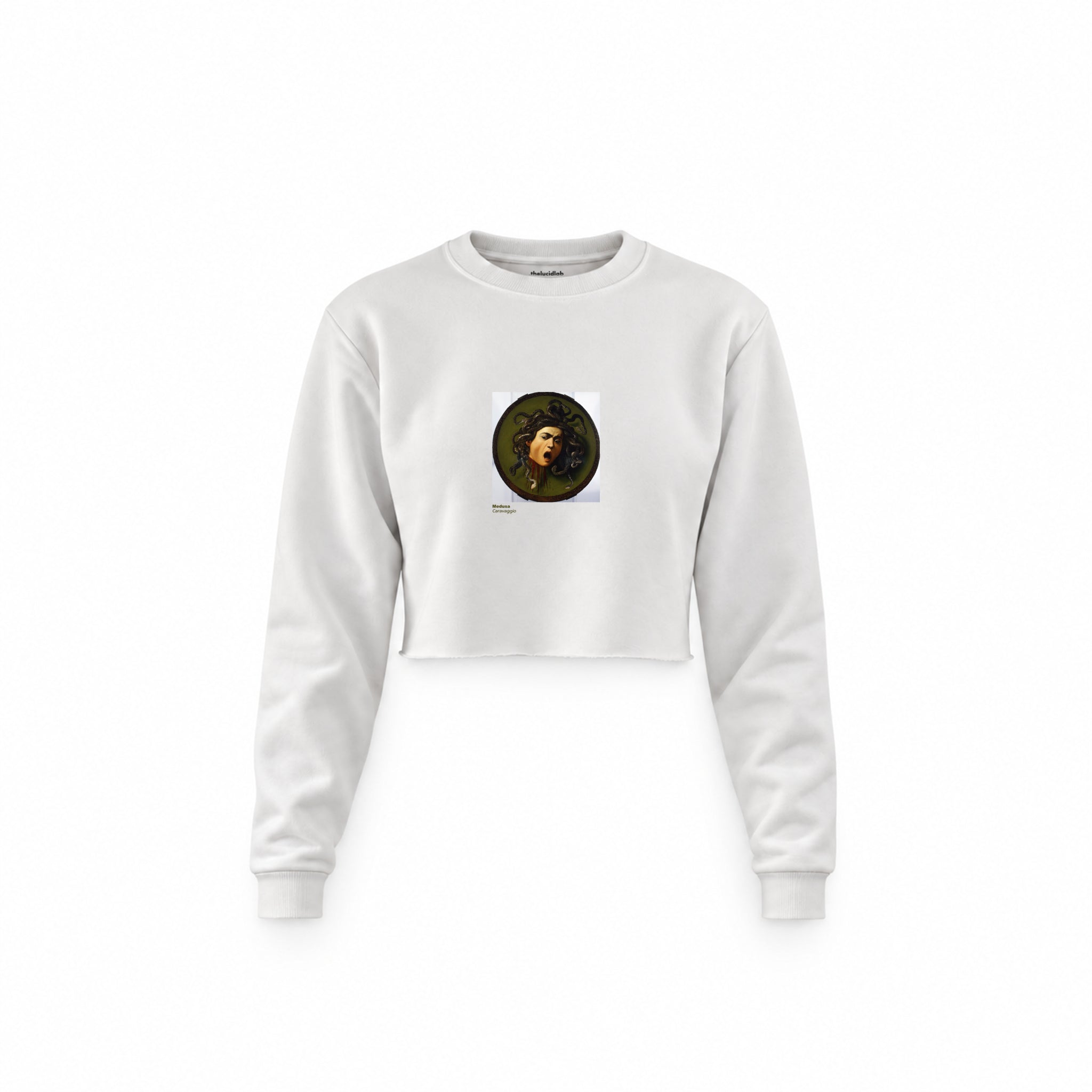 Medusa Crop Sweatshirt – Beyaz