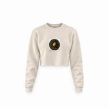 Medusa Crop Sweatshirt – Krem
