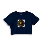 Medusa Crop Tişört – Lacivert