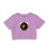 Medusa Crop Tişört – Lila