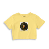 Medusa Crop Tişört – Sarı