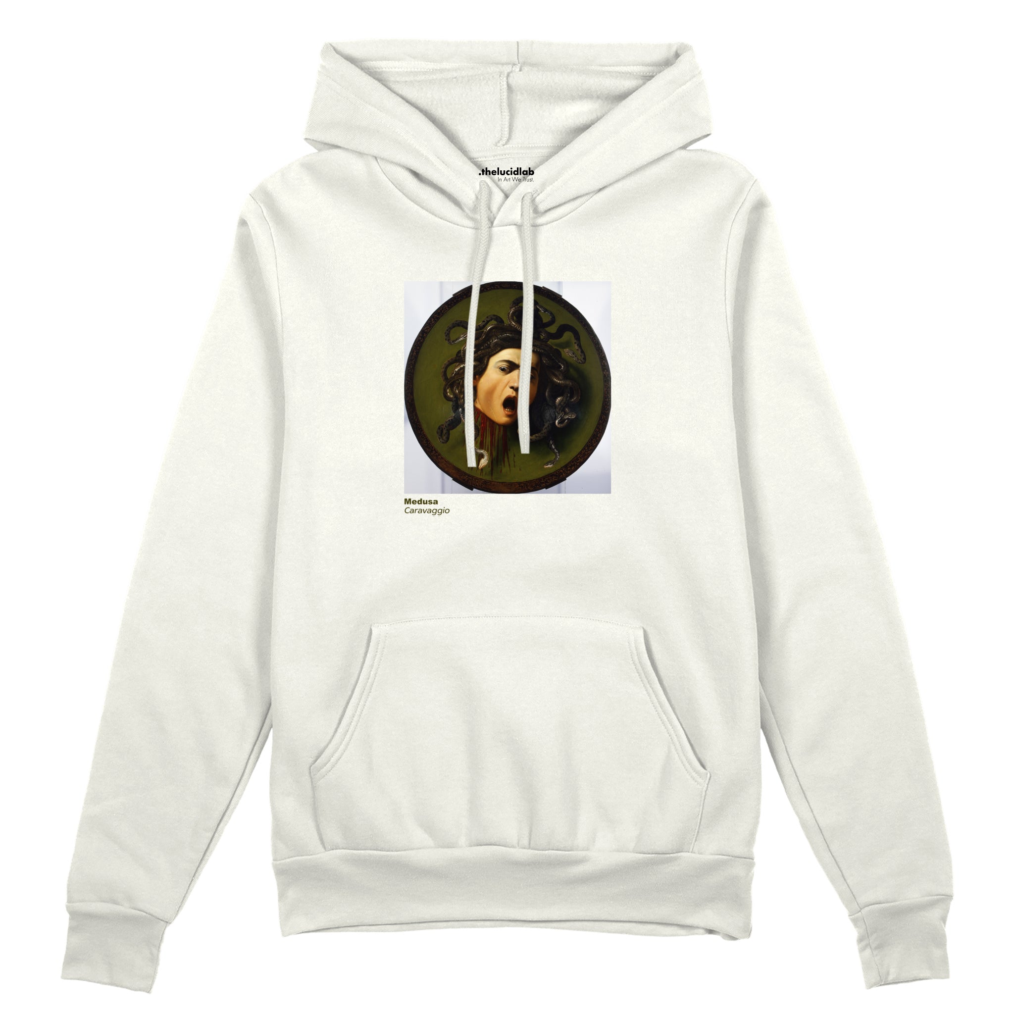 Medusa Oversize Hoodie – Beyaz