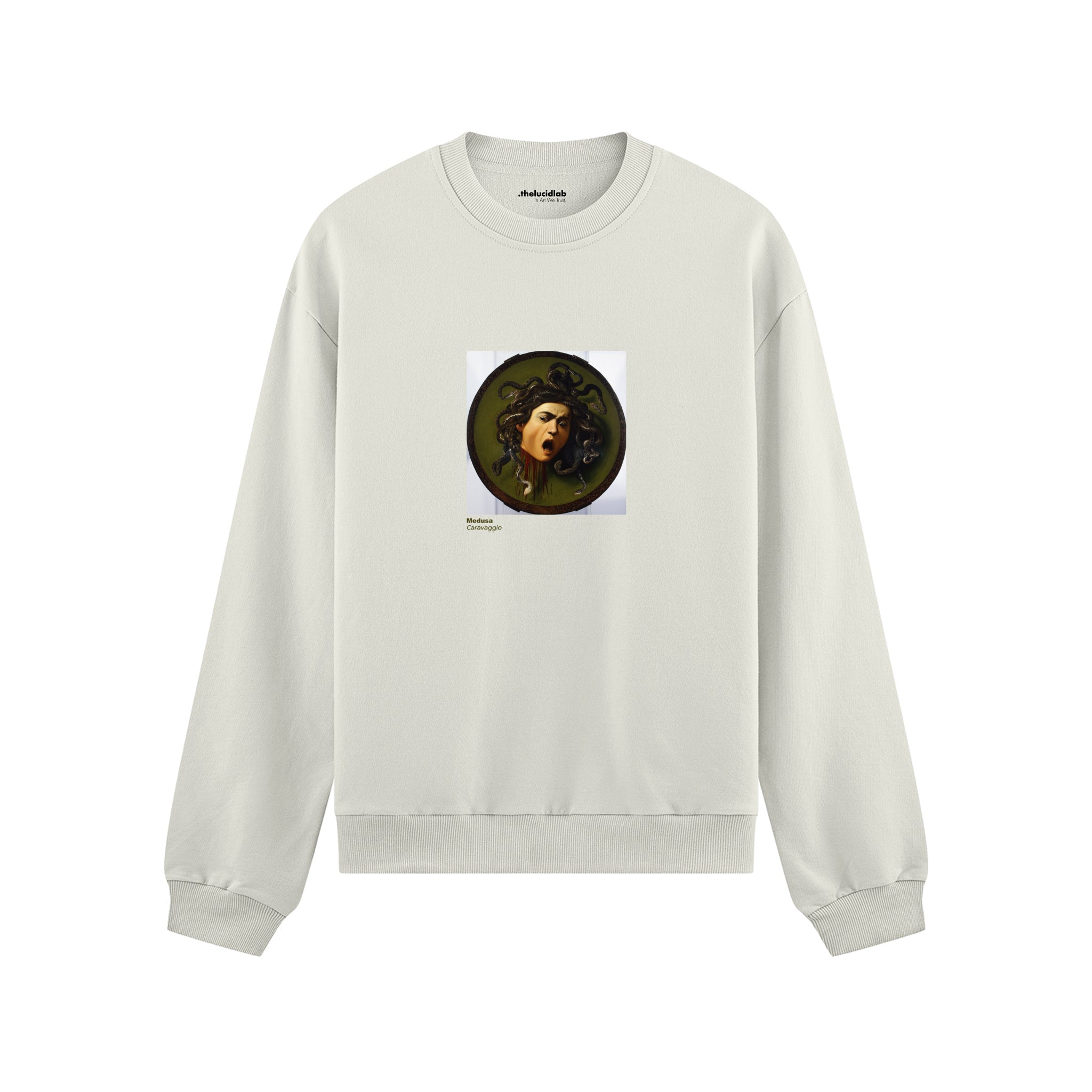 Medusa Oversize Sweatshirt – Beyaz