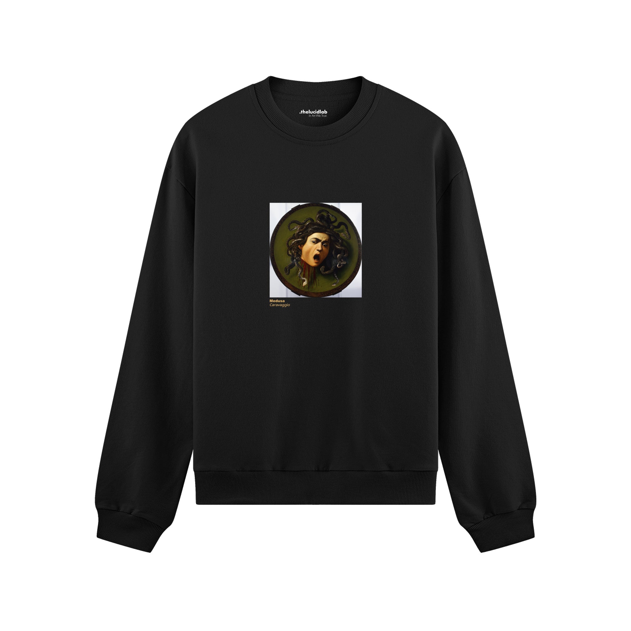Medusa Oversize Sweatshirt – Siyah