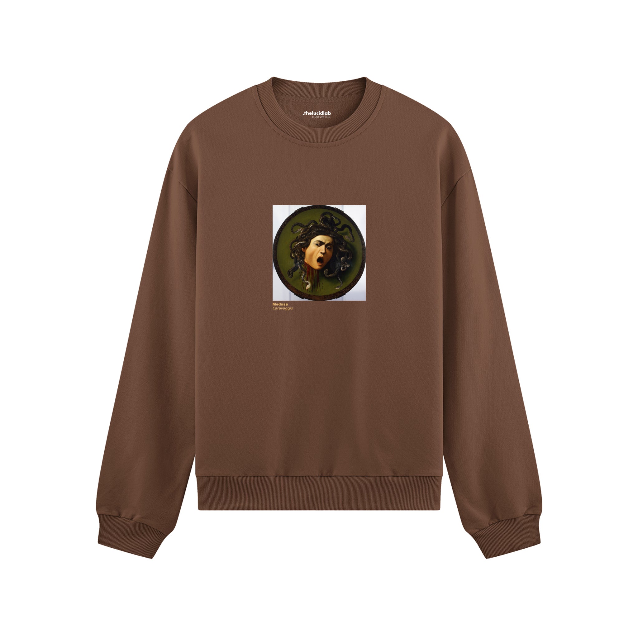 Medusa Oversize Sweatshirt – Kahverengi