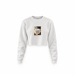 Chalk Cliffs on Rügen Crop Sweatshirt – Beyaz