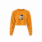 Chalk Cliffs on Rügen Crop Sweatshirt – Turuncu