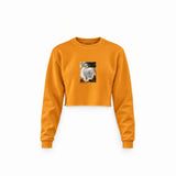 Chalk Cliffs on Rügen Crop Sweatshirt – Turuncu