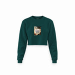 Chalk Cliffs on Rügen Crop Sweatshirt – Koyu Yeşil