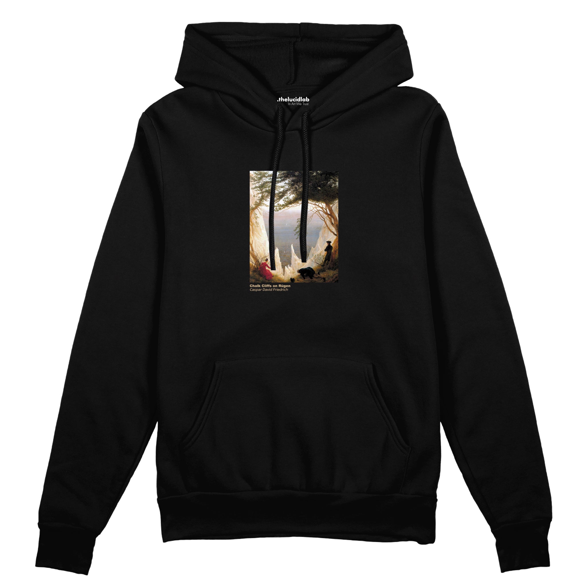 Chalk Cliffs on Rügen Oversize Hoodie – Siyah