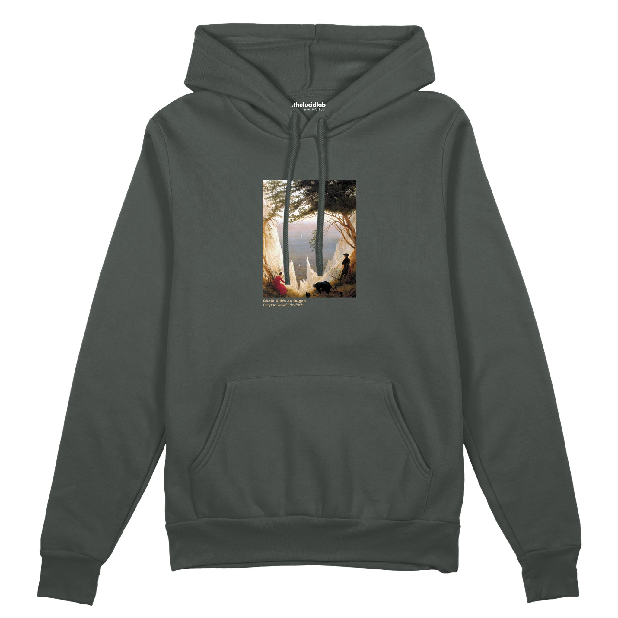 Chalk Cliffs on Rügen Oversize Hoodie – Antrasit