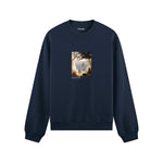 Chalk Cliffs on Rügen Oversize Sweatshirt – Lacivert