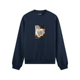Chalk Cliffs on Rügen Oversize Sweatshirt – Lacivert