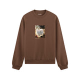 Chalk Cliffs on Rügen Oversize Sweatshirt – Kahverengi