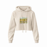 Field with Ploughman and Mill Crop Hoodie – Krem