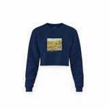 Field with Ploughman and Mill Crop Sweatshirt – Lacivert