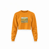 Field with Ploughman and Mill Crop Sweatshirt – Turuncu
