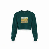 Field with Ploughman and Mill Crop Sweatshirt – Koyu Yeşil
