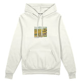 Field with Ploughman and Mill Oversize Hoodie – Beyaz
