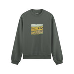 Field with Ploughman and Mill Oversize Sweatshirt – Antrasit