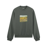 Field with Ploughman and Mill Oversize Sweatshirt – Antrasit