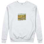 Field with Ploughman and Mill Sweatshirt – Beyaz