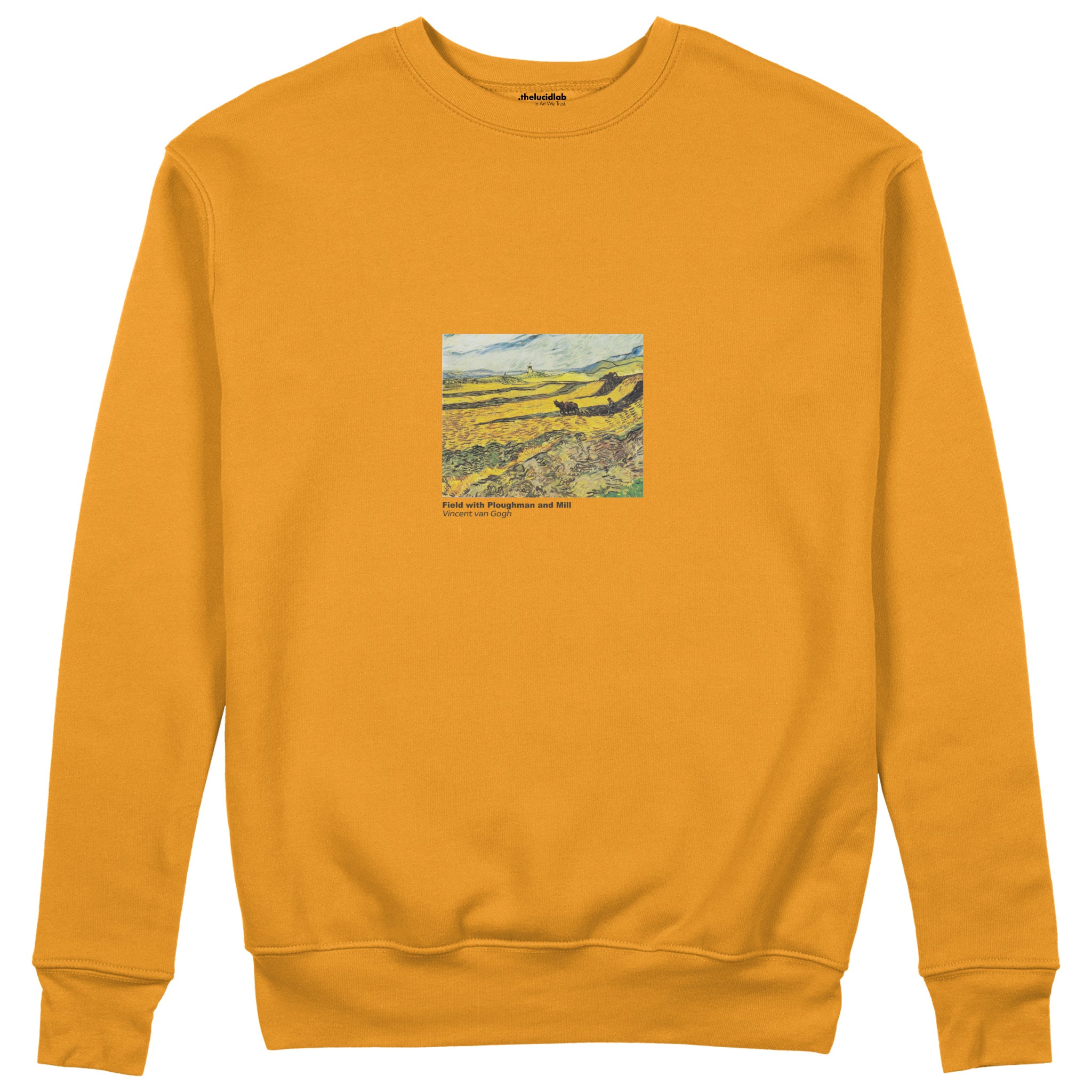 Field with Ploughman and Mill Sweatshirt – Turuncu