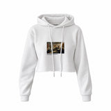 Declaration of Independence Crop Hoodie – Beyaz