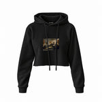 Declaration of Independence Crop Hoodie – Siyah