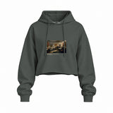 Declaration of Independence Oversize Crop Hoodie – Antrasit