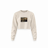 Declaration of Independence Crop Sweatshirt – Krem