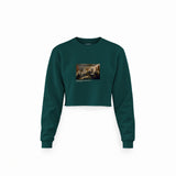 Declaration of Independence Crop Sweatshirt – Koyu Yeşil