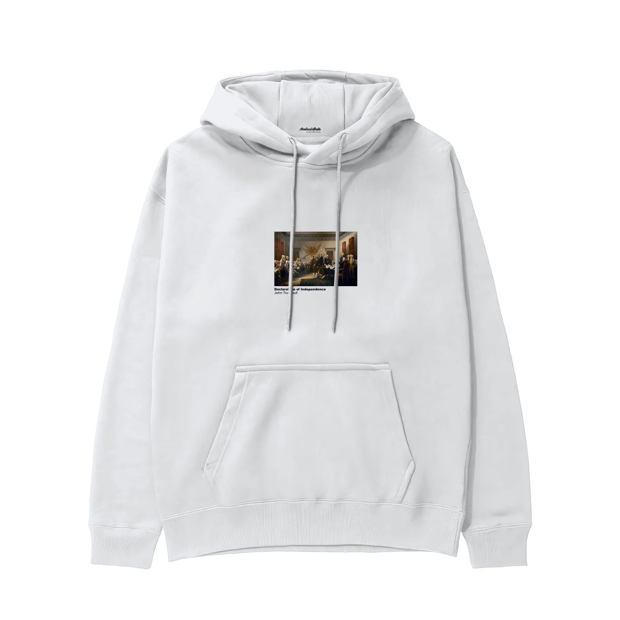 Declaration of Independence Hoodie – Beyaz