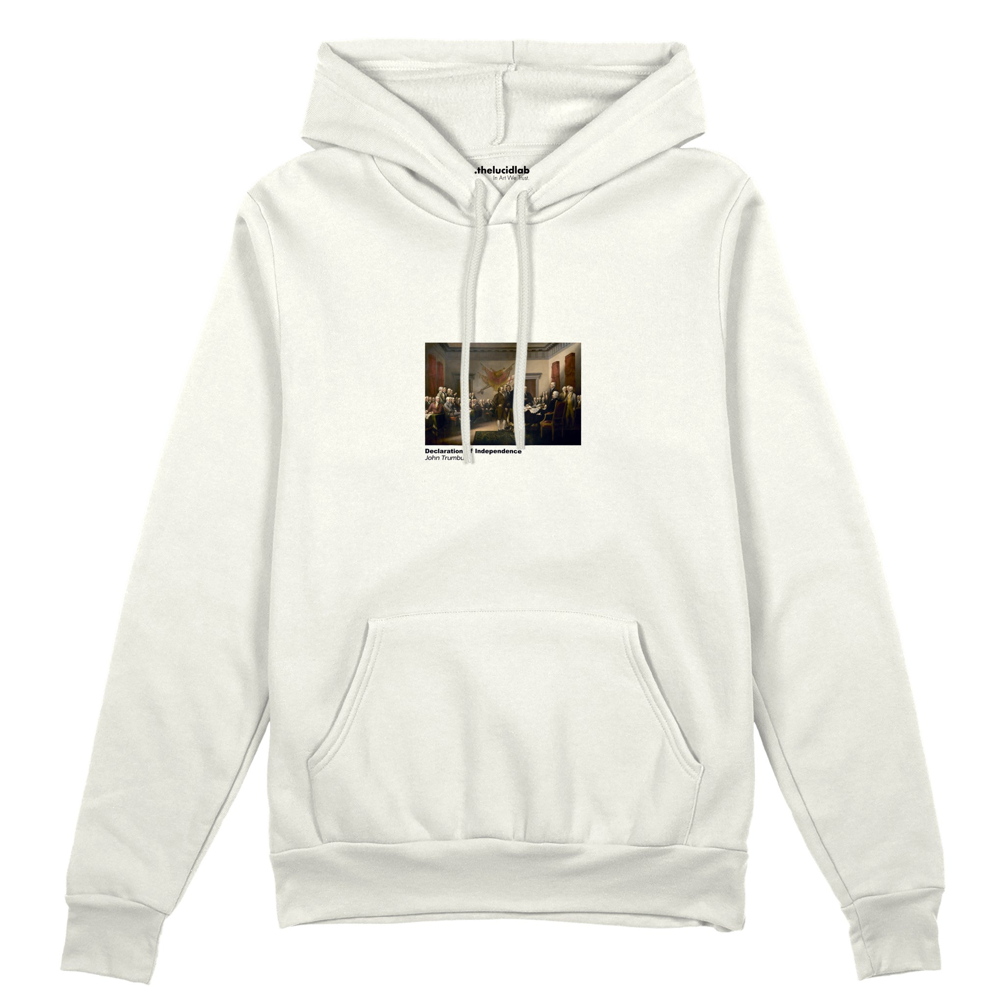 Declaration of Independence Oversize Hoodie – Beyaz