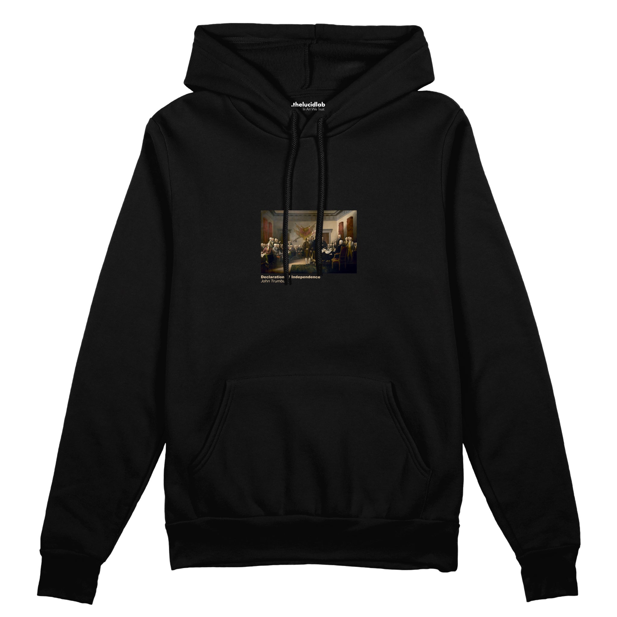 Declaration of Independence Oversize Hoodie – Siyah