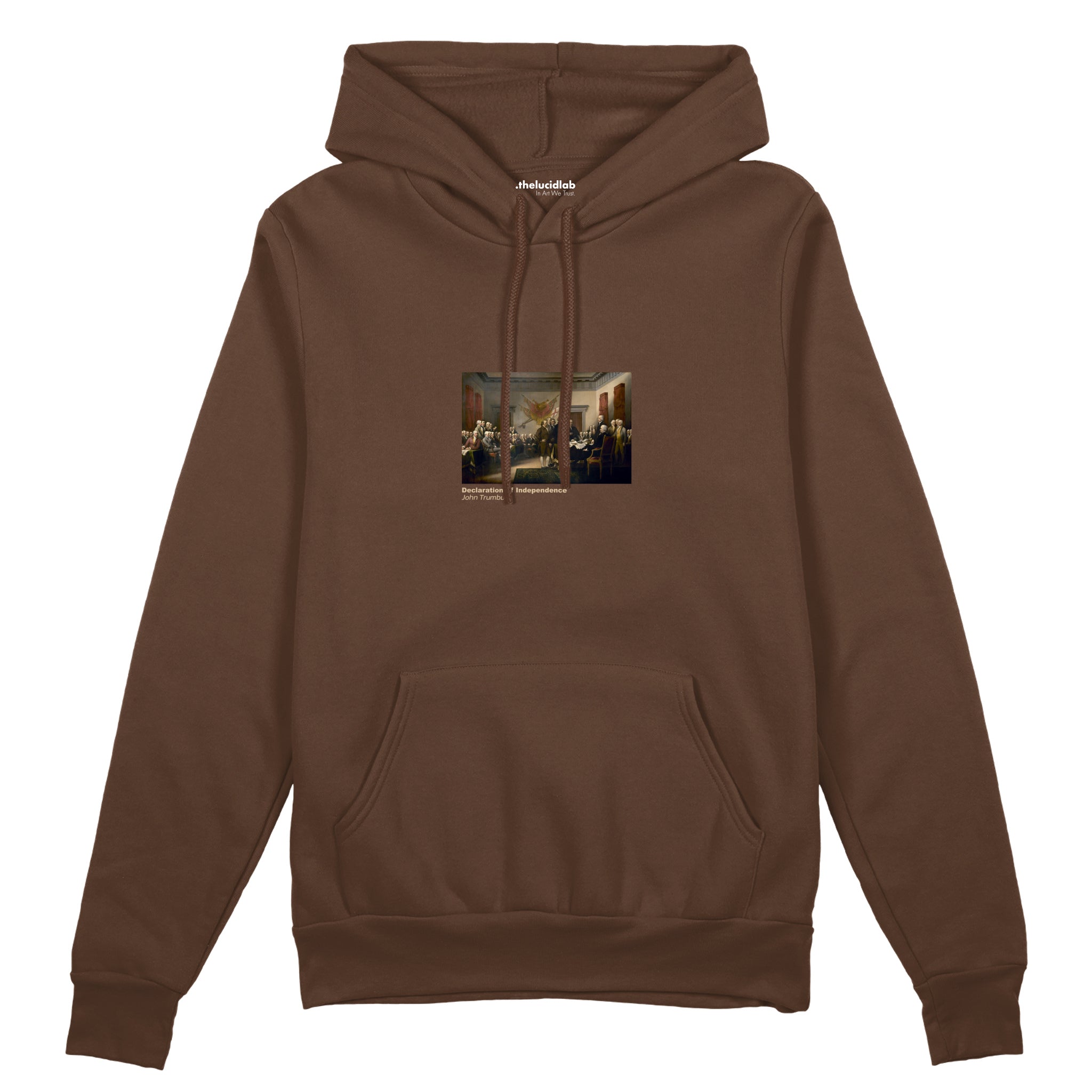 Declaration of Independence Oversize Hoodie – Kahverengi