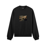 Declaration of Independence Oversize Sweatshirt – Siyah