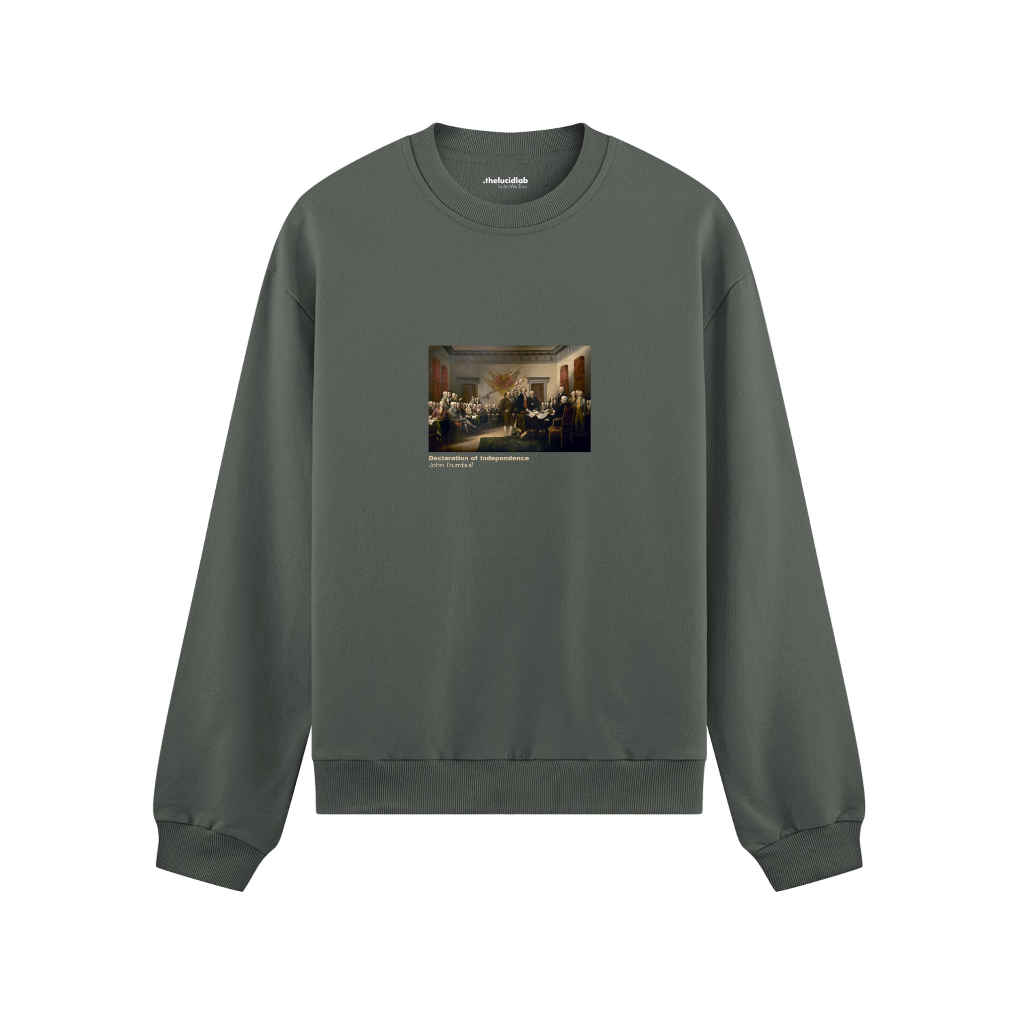 Declaration of Independence Oversize Sweatshirt – Antrasit
