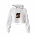 Judith Slaying Holofernes Crop Hoodie – Beyaz